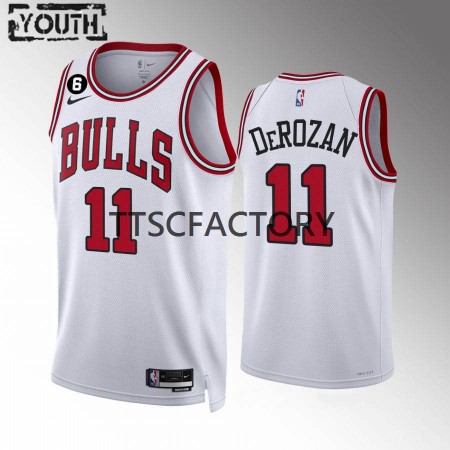 Kinder NBA Chicago Bulls Trikot DeMar DeRozan 11 Nike 2022-23 Association Edition Weiß Swingman